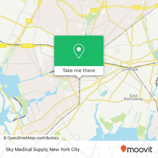 Mapa de Sky Medical Supply