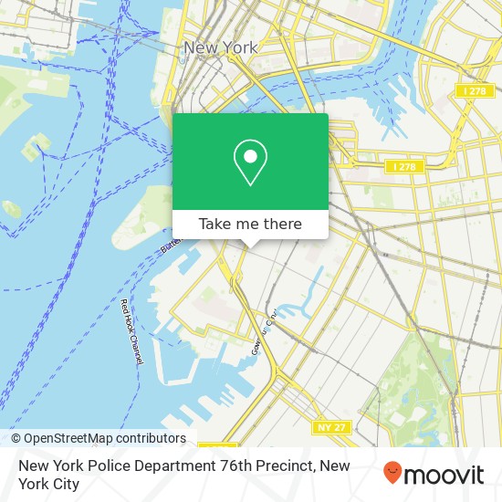 Mapa de New York Police Department 76th Precinct