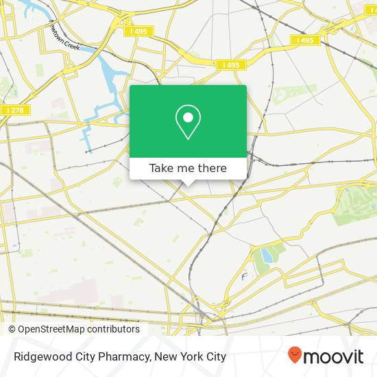 Mapa de Ridgewood City Pharmacy