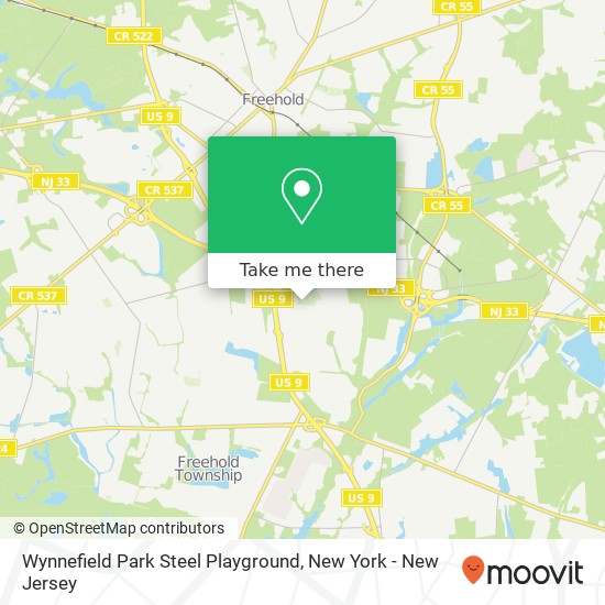 Wynnefield Park Steel Playground map
