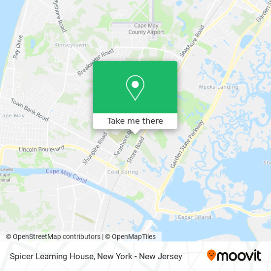 Spicer Leaming House map