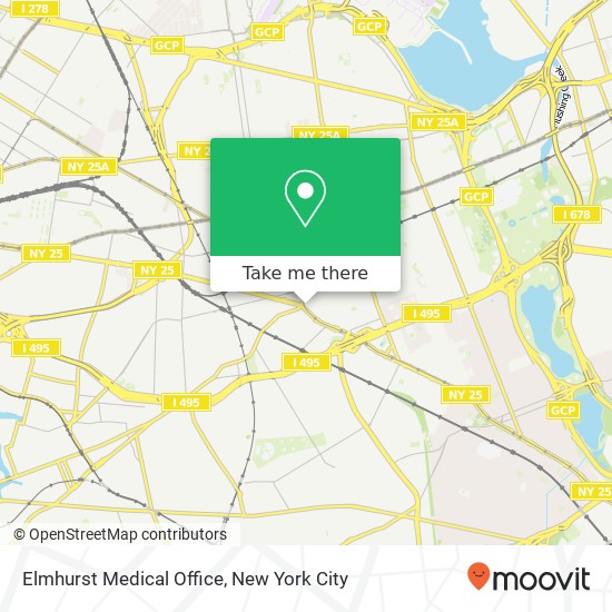 Elmhurst Medical Office map