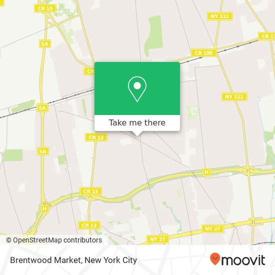 Mapa de Brentwood Market
