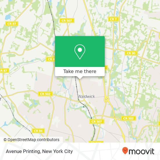 Avenue Printing map