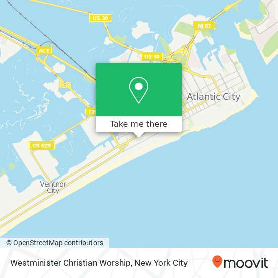 Mapa de Westminister Christian Worship