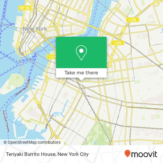 Mapa de Teriyaki Burrito House