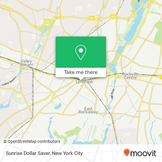 Sunrise Dollar Saver map