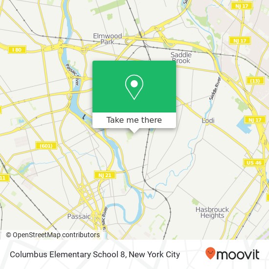 Mapa de Columbus Elementary School 8