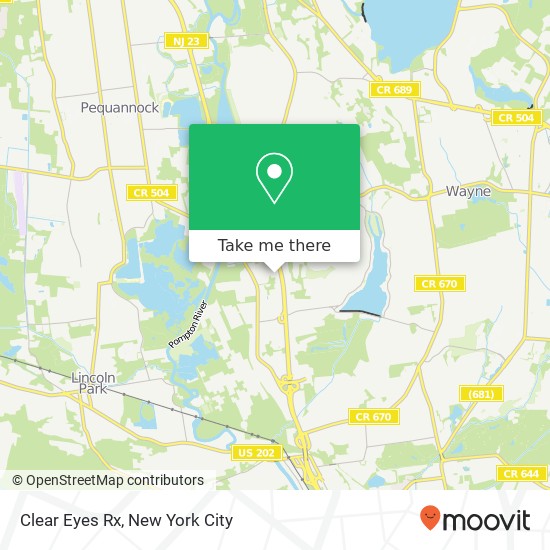 Mapa de Clear Eyes Rx