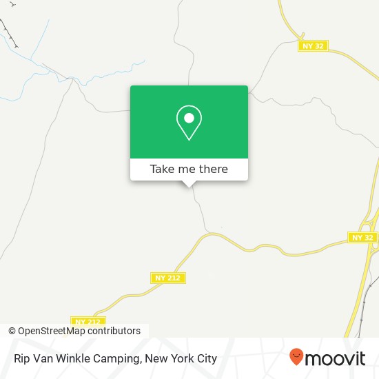 Mapa de Rip Van Winkle Camping