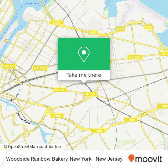 Mapa de Woodside Rainbow Bakery