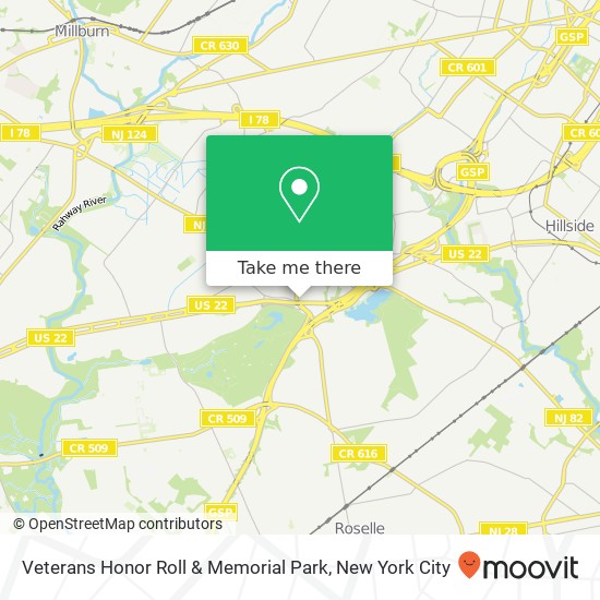 Mapa de Veterans Honor Roll & Memorial Park