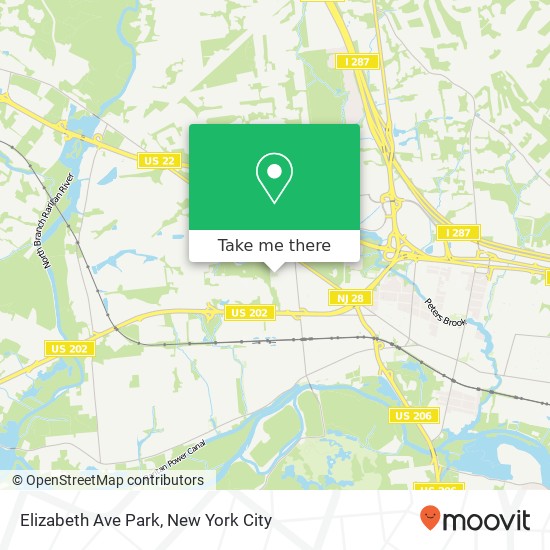 Elizabeth Ave Park map