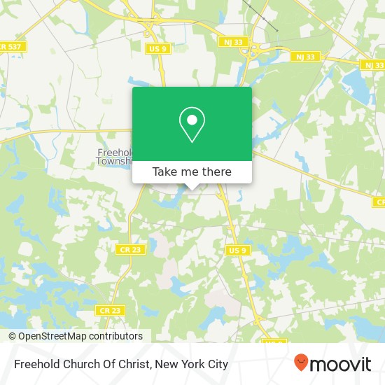 Mapa de Freehold Church Of Christ