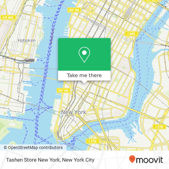 Mapa de Tashen Store New York