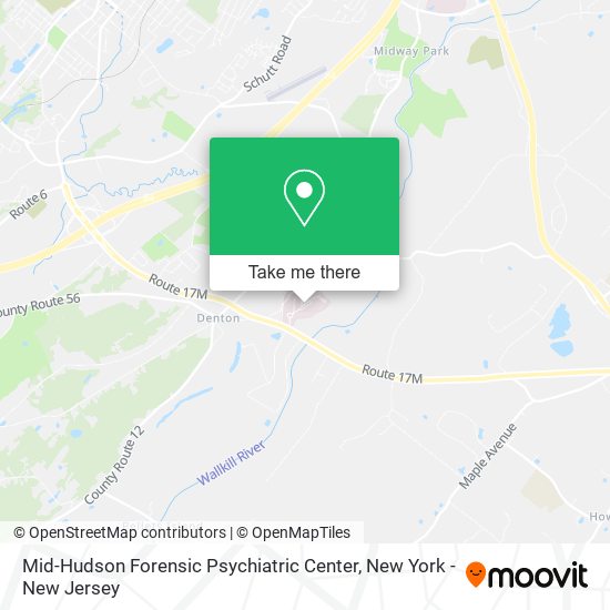 Mid-Hudson Forensic Psychiatric Center map