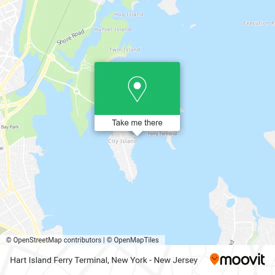 Hart Island Ferry Terminal map
