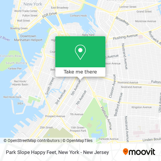 Mapa de Park Slope Happy Feet