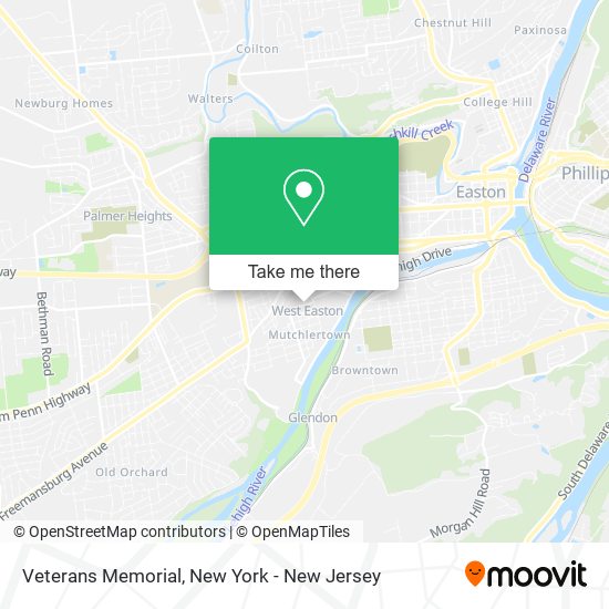 Veterans Memorial map