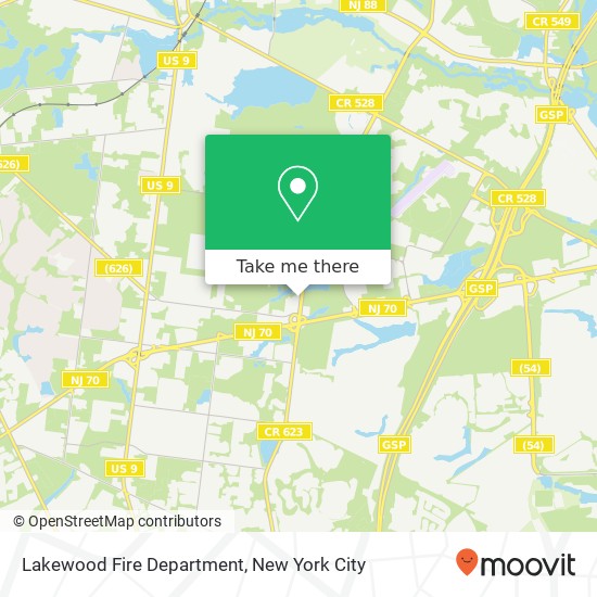 Mapa de Lakewood Fire Department