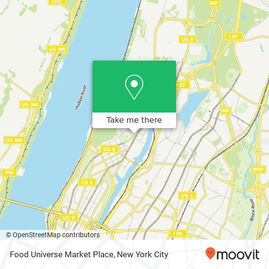 Mapa de Food Universe Market Place