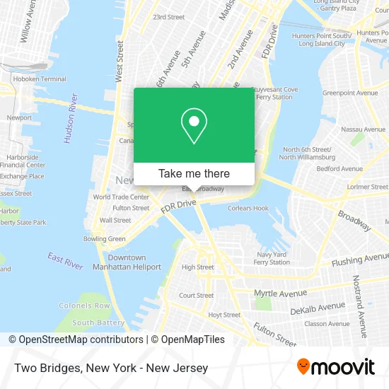 Two Bridges map