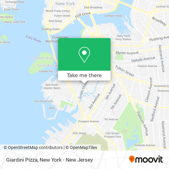 Giardini Pizza map