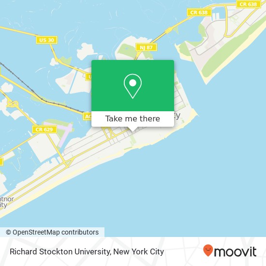 Mapa de Richard Stockton University