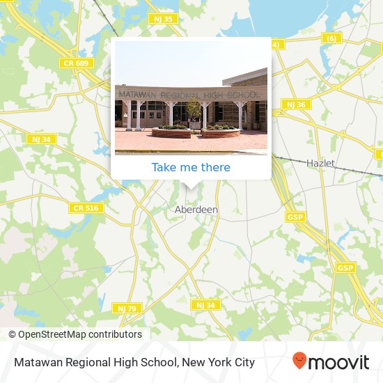 Matawan Regional High School map