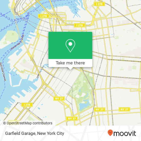 Mapa de Garfield Garage