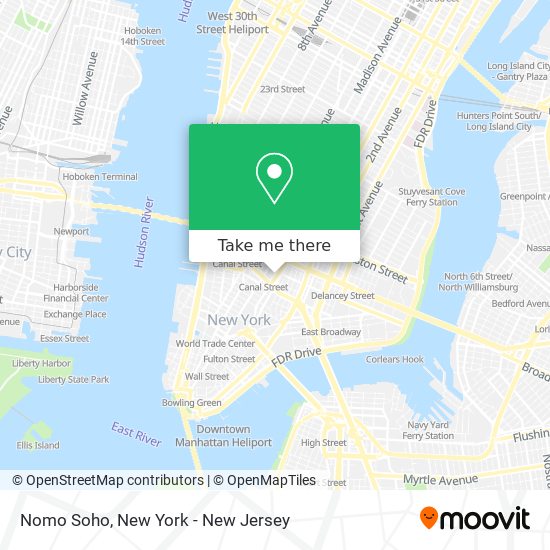 Nomo Soho map