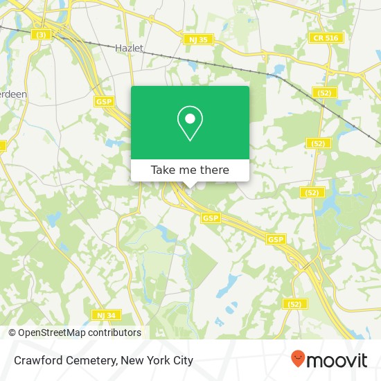 Crawford Cemetery map