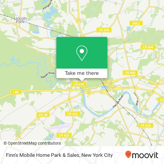 Finn's Mobile Home Park & Sales map