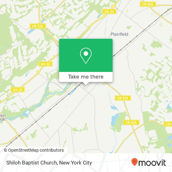 Shiloh Baptist Church map