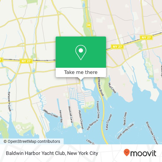 Mapa de Baldwin Harbor Yacht Club