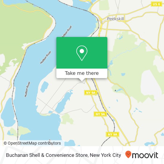 Mapa de Buchanan Shell & Convenience Store