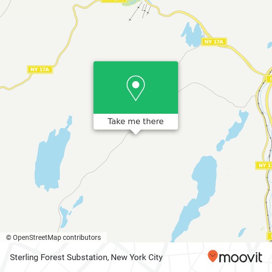 Sterling Forest Substation map