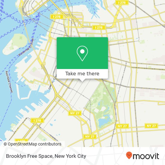 Mapa de Brooklyn Free Space