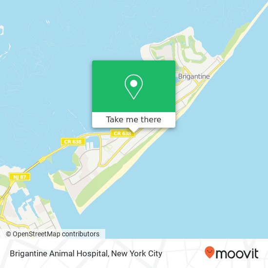 Mapa de Brigantine Animal Hospital