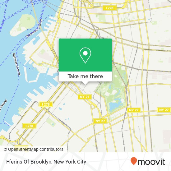 Mapa de Fferins Of Brooklyn