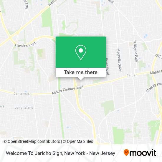 Welcome To Jericho Sign map