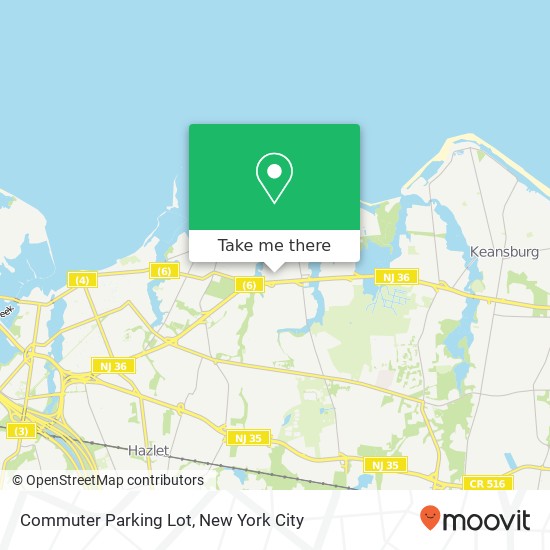 Commuter Parking Lot map