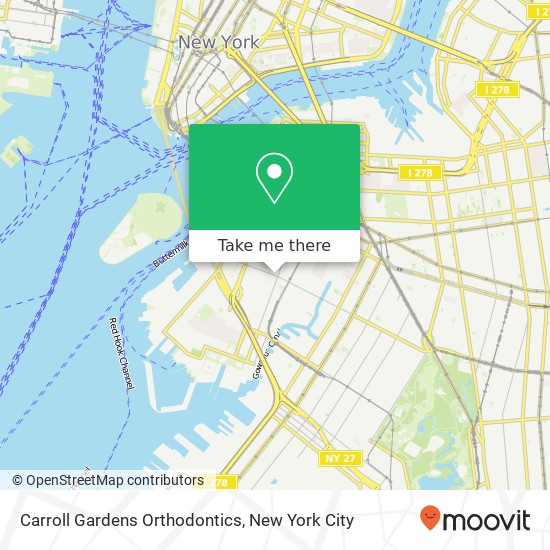 Mapa de Carroll Gardens Orthodontics