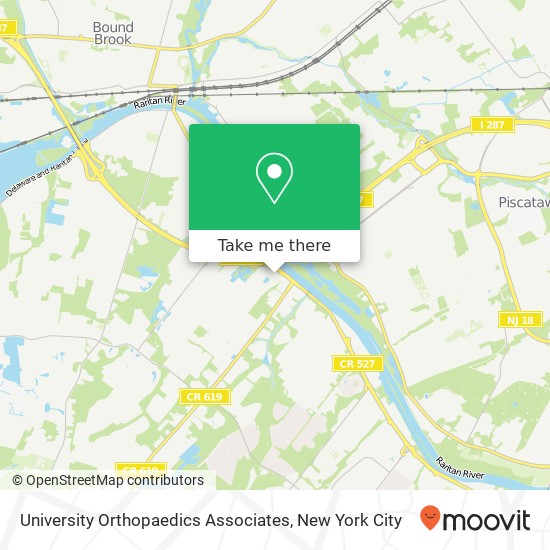 University Orthopaedics Associates map