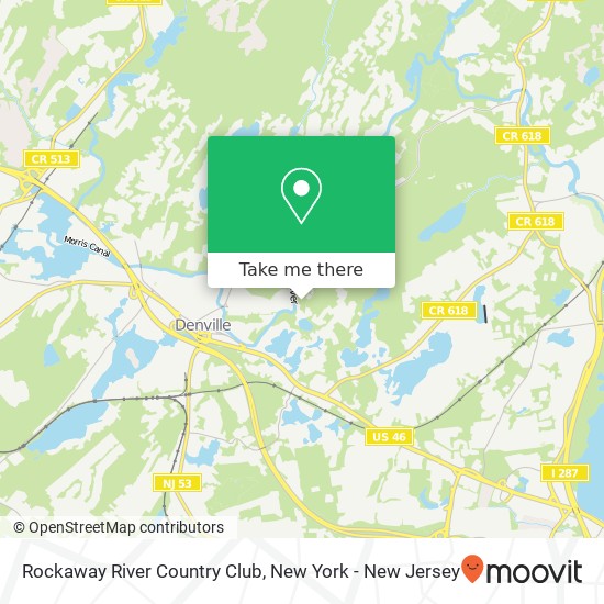 Rockaway River Country Club map