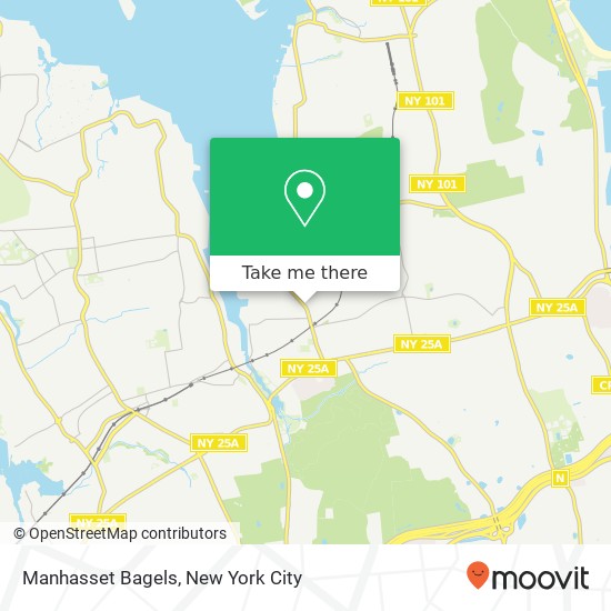 Mapa de Manhasset Bagels