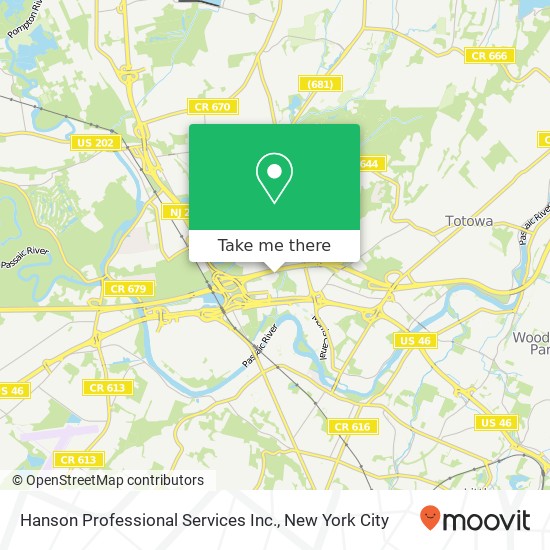 Hanson Professional Services Inc. map