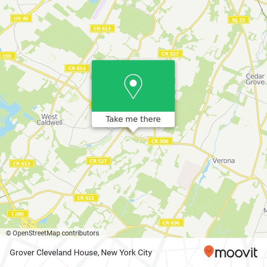 Grover Cleveland House map