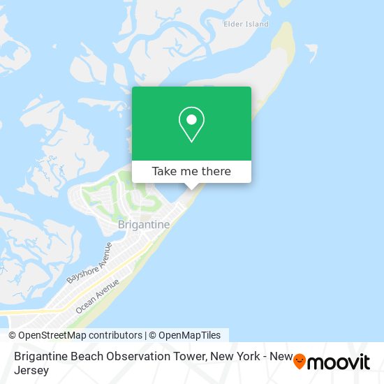 Brigantine Beach Observation Tower map