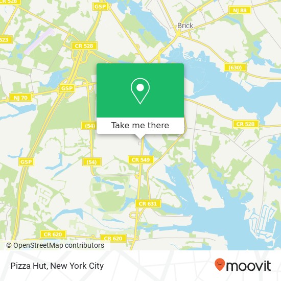 Pizza Hut map